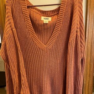 PINK cable knit sweater